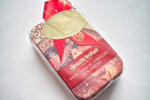 アマリエ；リーフチョコレート小缶「ビザンチン」